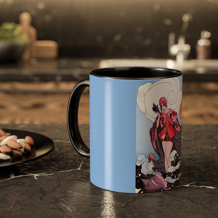Goddess of the Swirling Sea Colorful Mugs (11oz, 15oz)