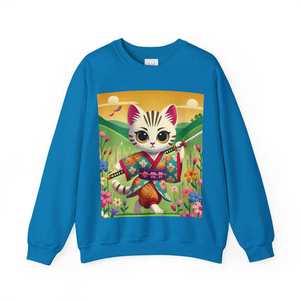 Samurai Kitten Unisex Heavy Blend™ Crewneck Sweatshirt