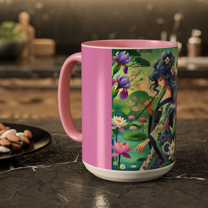 Fairy of the Koi Pond Colorful Mugs (11oz, 15oz)