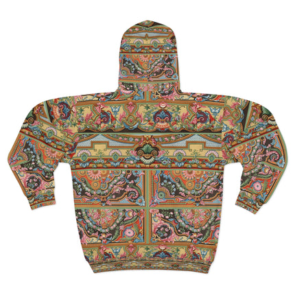 L'Ornement Polychrome by Albert Racine Zip Hoodie (AOP)