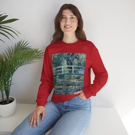 Water Lilies and Japanese Bridge by Claude Monet Heavy Blend™ Crewneck Sweatshirt