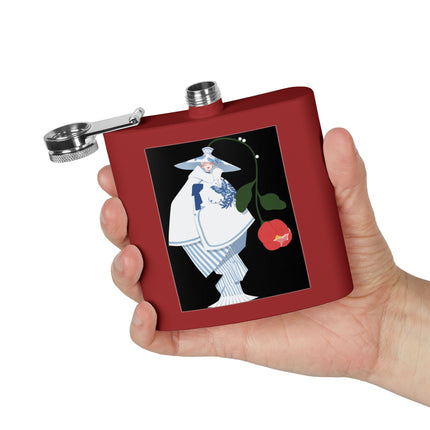 Blue & White Porcelain Geisha Flask – Quiet Elegance & Timeless Grace