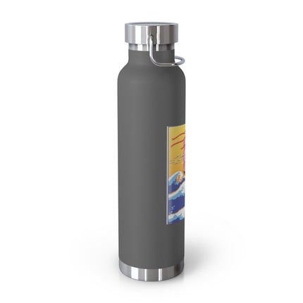 Golden Seas and Whimsical Dreams Copper Vacuum Insulated Bottle, 22oz