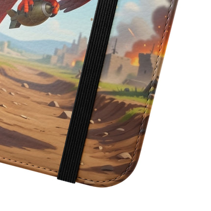 🐦✈️ The Cardinal Dive Bomber Flip Case – Bold Flight & Fearless Adventure