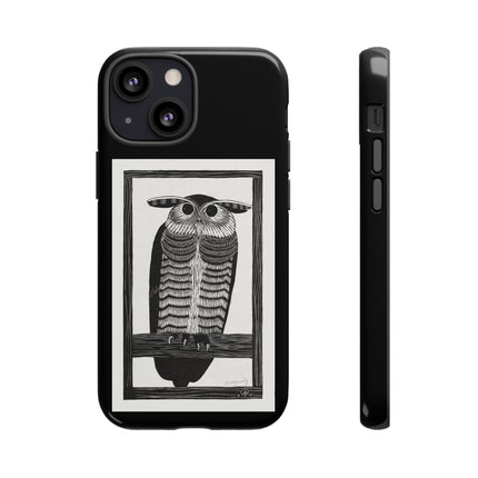 Horned Owl by Samuel Jessurun de Mesquita Phone Cases