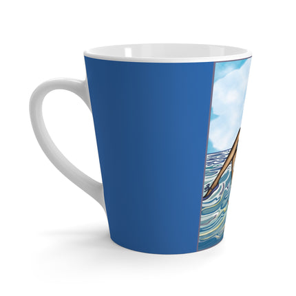 Playful Waves and Fashion Follies Latte Mug
