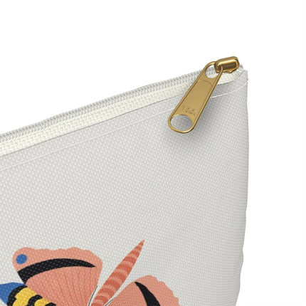 Woodpecker & Tulip Accessory Pouch – Vibrant Energy & Cheerful Charm