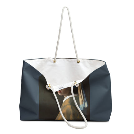 Girl with a Pearl Earring by Johannes Vermeer Weekender Bag