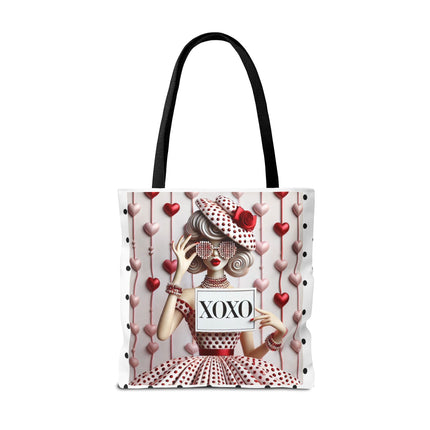 Fashionably Yours, XOXO Tote Bag (AOP)