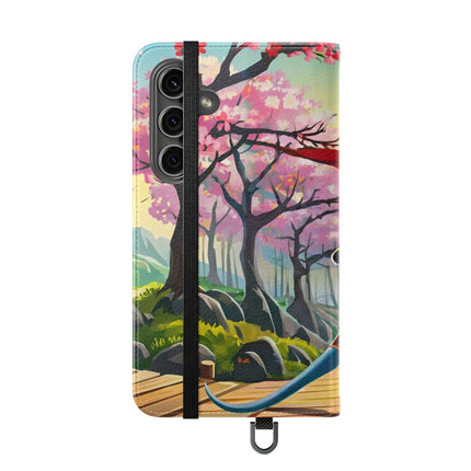 🐀⚔️ Cyber Samurai Rat Flip Case – Neon Discipline & Futuristic Skill