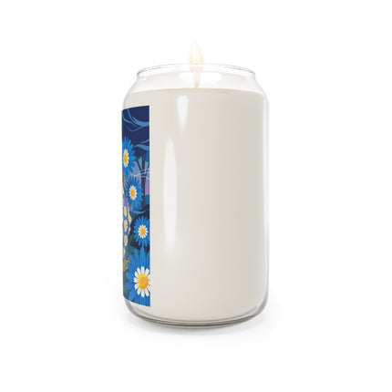 🌼🧶 The Lady Of The Midnight Daisies Scented Soy Candle – Art Deco Floral Reverie