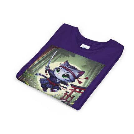 Moonlit Samurai Kitty Youth Short Sleeve Tee