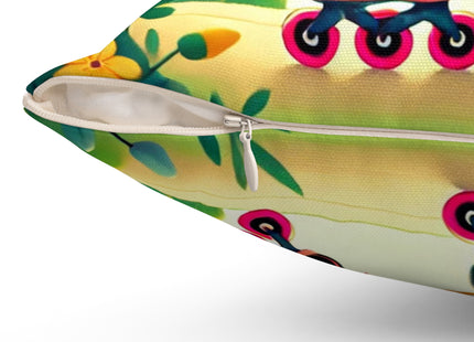 Firefly Dance on Wheels Spun Polyester Square Pillow