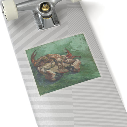 Crab on its Back by Vincent Van Gogh Kiss-Cut Stickers (4 Sizes)