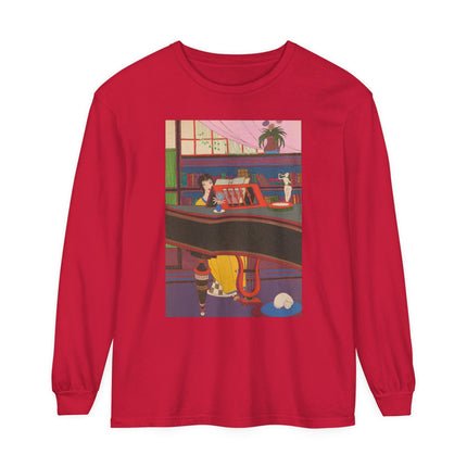 La Musique by Charles Martin Garment-dyed Long Sleeve T-Shirt