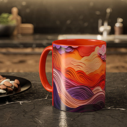 Dramatic Sunset Sky Colorful Mugs (11oz, 15oz)