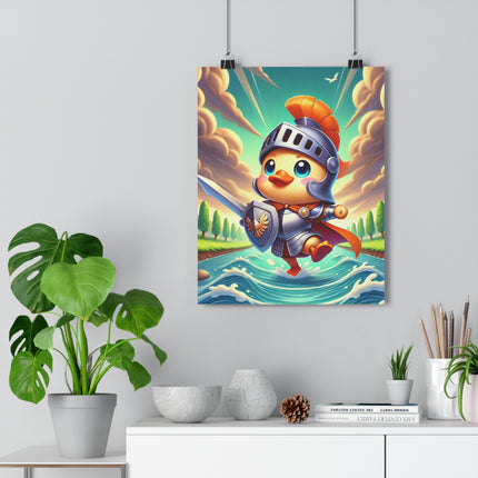 Valiant Duck Giclée Art Print