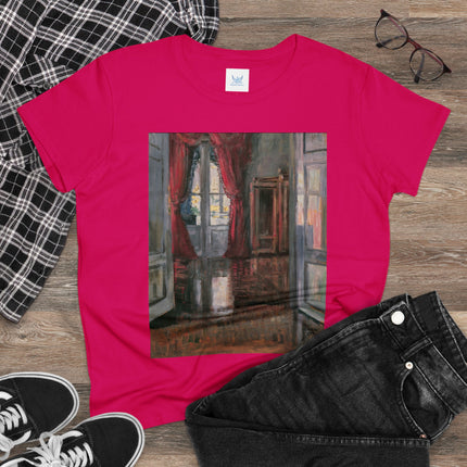 View into an Apartment by Egon Schiele Women's Midweight Cotton Tee