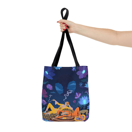 🌙🌺 The Midnight Garden Dreamers Tote Bag – Art Deco Nocturne