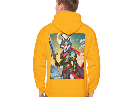 Cyberpunk Samurai Fox – Heavy Blend™ Hooded Sweatshirt
