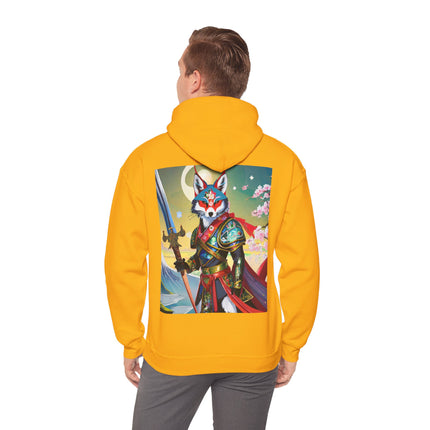Cyberpunk Samurai Fox – Heavy Blend™ Hooded Sweatshirt