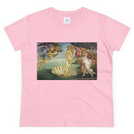 Birth of Venus by Sandro Botticelli Women's Midweight Cotton Tee