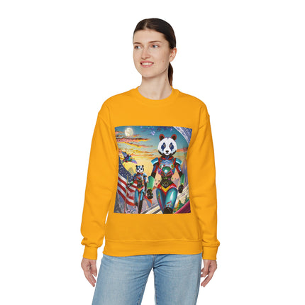 Cyber Punk Robots Unisex Heavy Blend™ Crewneck Sweatshirt