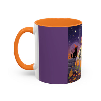 🎃🌙 The Pumpkin Moon Dress Colorful Mug – Whimsical Halloween Fashion