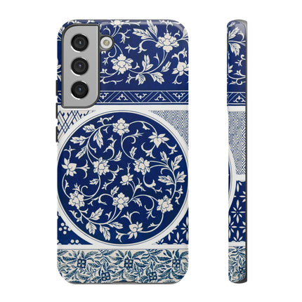 Blue Flower Pattern by Owen Jones Phone Cases