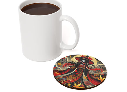 Kabuki Witch Cork Back Coaster