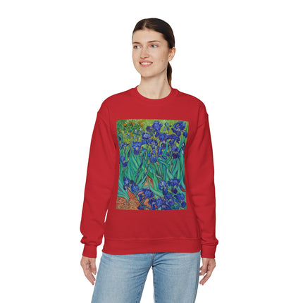 Irises by Vincent Van Gogh Heavy Blend™ Crewneck Sweatshirt