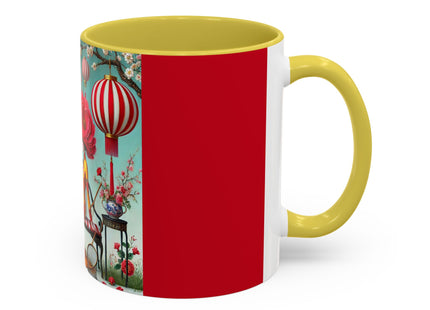 Reading in a Painted Garden Colorful Mugs (11oz, 15oz)