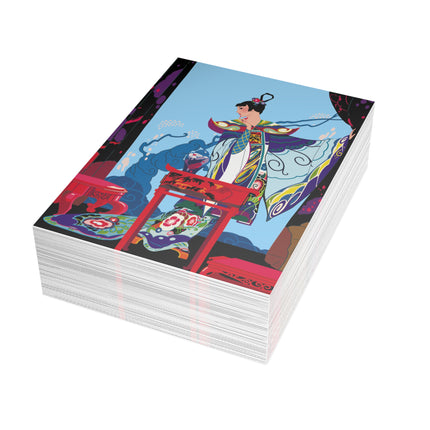 A Visual Journey by Umberto Brunelleschi Greeting Cards (1, 10, 30, and 50pcs)