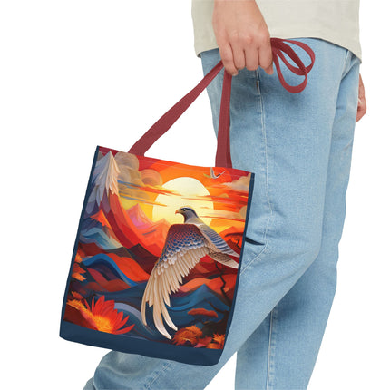 Falcon's Sunset Masterpiece Tote Bag (AOP)