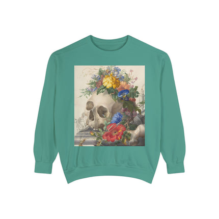 Vanitas Still Life by Herman Henstenburgh Garment-Dyed Sweatshirt