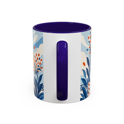 🌼🧡 The Polka Dot Wind Dancer Colorful Mug – Art Deco Fashion Whimsy