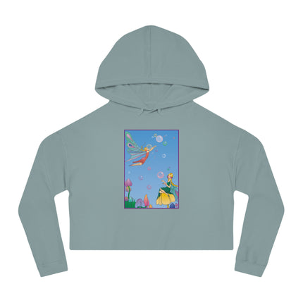 Blossoming Fairy Magic Cropped Hooded Sweatshirt