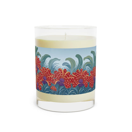 🎭🌺 The Scarlet Flower Garden Dancers Scented Candle – Art Deco Floral Whimsy