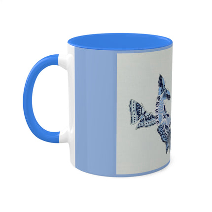 One Thousand Butterflies by Kamisaka Sekka Colorful Mugs, 11oz