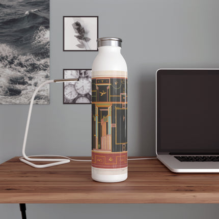 Pompeii Walls Pl.04 by Victor Steeger Slim Water Bottle