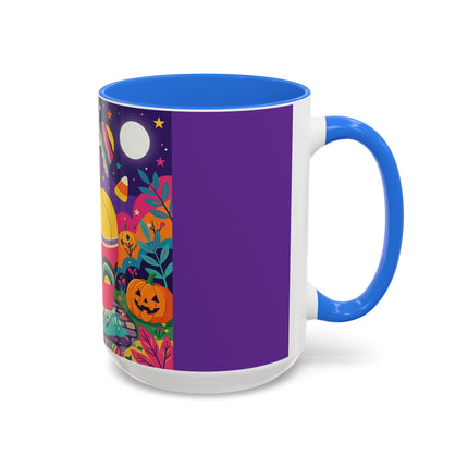 🌙🎃 The Lady Of Moonbeam Hollow Colorful Mug – Whimsical Halloween Charm