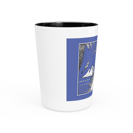 Coastal Elegance Ceramic Shot Glass