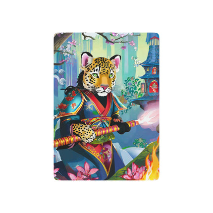 Cyberpunk Leopard Playing Cards