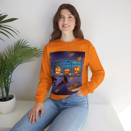 Whimsical Halloween Mischief Unisex Heavy Blend™ Crewneck Sweatshirt