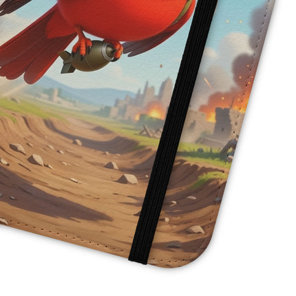 🐦✈️ The Cardinal Dive Bomber Flip Case – Bold Flight & Fearless Adventure