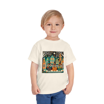Night of the Trick-or-Treating Owlets Toddler Short Sleeve Tee