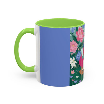 The Ladies Of The Blossoming Vanity Colorful Mugs – Art Deco Floral Elegance