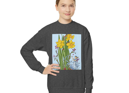 Daffodil Fairy Youth Crewneck Sweatshirt