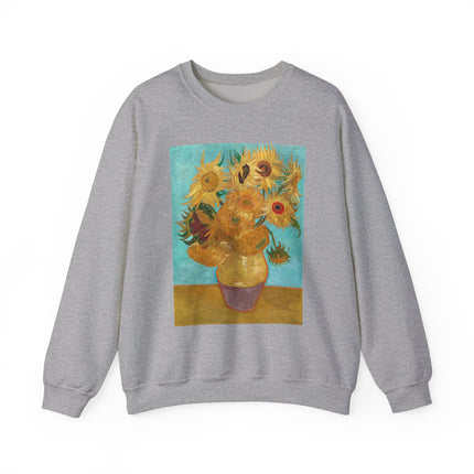Vase with Twelve Sunflowers by Vincent Van Gogh Heavy Blend™ Crewneck Sweatshirt