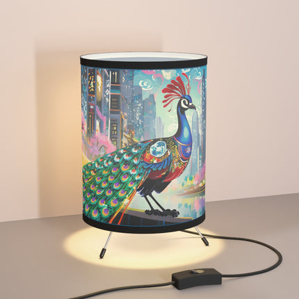 Techno Plumes Tripod Lamp